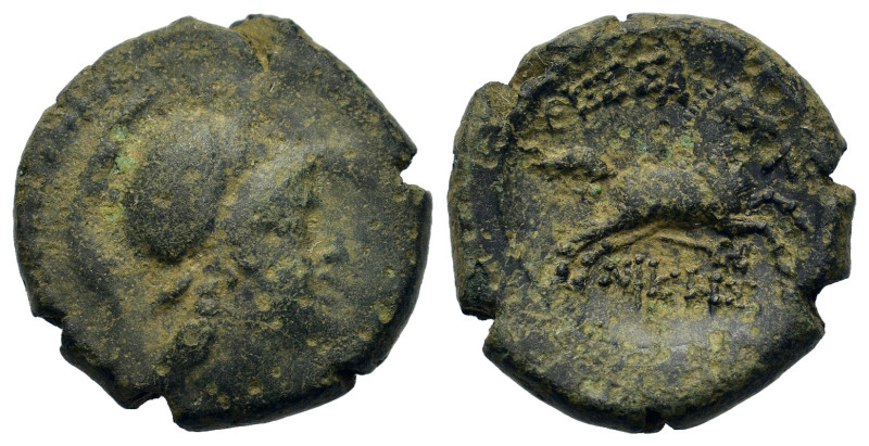 Macedon, Thessalonica, after 148 BC. Æ (18,5mm, 5.2g). Head of Athena in Corinth...