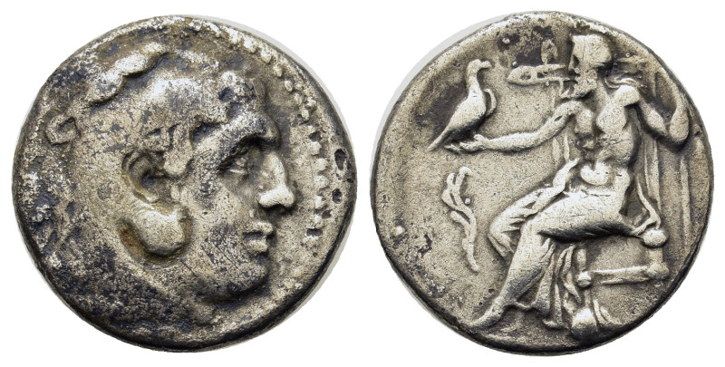 Kings of Macedon. Alexander III 'the Great', c. 336-323 BC. AR Drachm (17,3mm, 3...