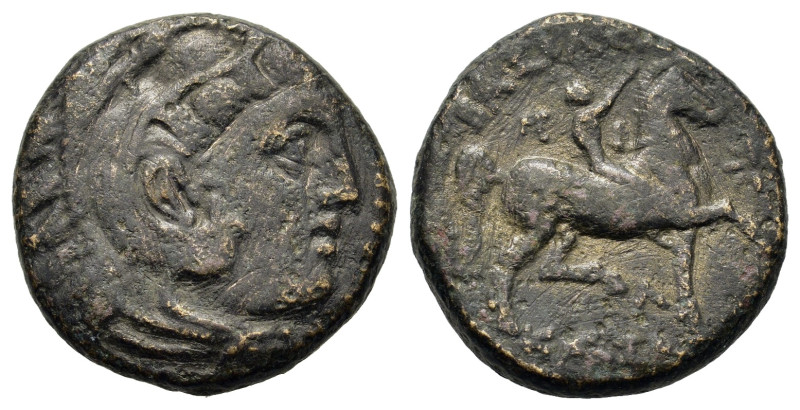 Kings of Macedon. Kassander (305-298 BC). Æ (18,3mm, 5.2g). Pella(?). Head of He...