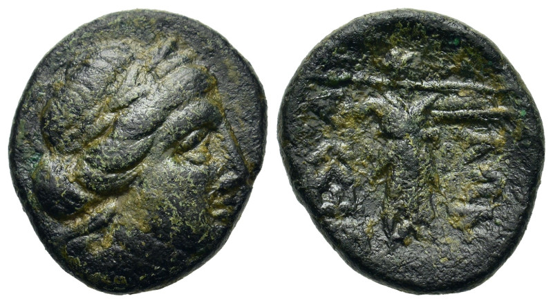 Thessaly, Thessalian League, c. 150 BC. Æ Trichalkon (19,2mm, 5,00g,). Hippoloch...