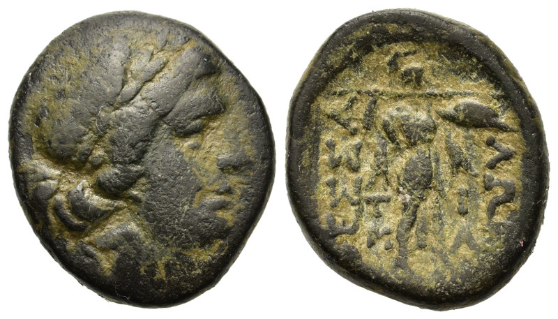 Thessaly, Thessalian League, c. 150 BC. Æ Trichalkon (20mm, 7,33g,). Hippolochos...