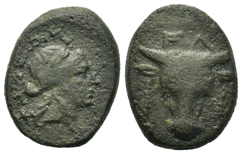 Phokis, Federal Coinage, late 3rd-2nd centuries BC. Æ (15,3mm, 5.8g). Filleted h...