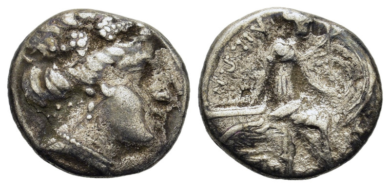 Euboia, Histiaia, c. 350-300 BC. AR Tetrobol (14.4mm, 2.3g). Wreathed head of th...