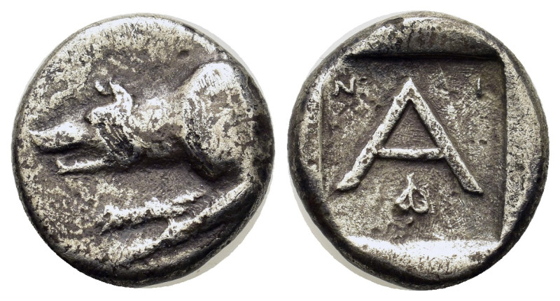 Argolis, Argos, c. 330-270 BC. AR Triobol (13,5mm, 2,4g). Forepart of wolf at ba...