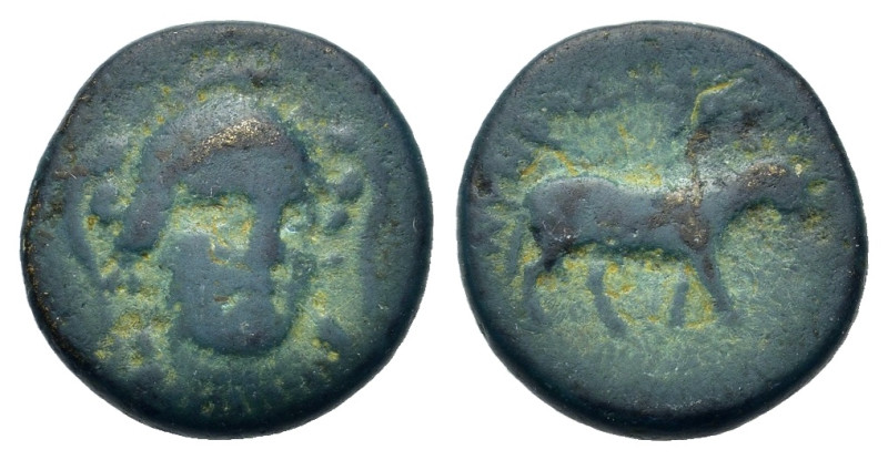 Ionia, Klazomenai, c. 386-301 BC. Æ (1,9mm, 1.2g). Uncertain magistrate. Head of...