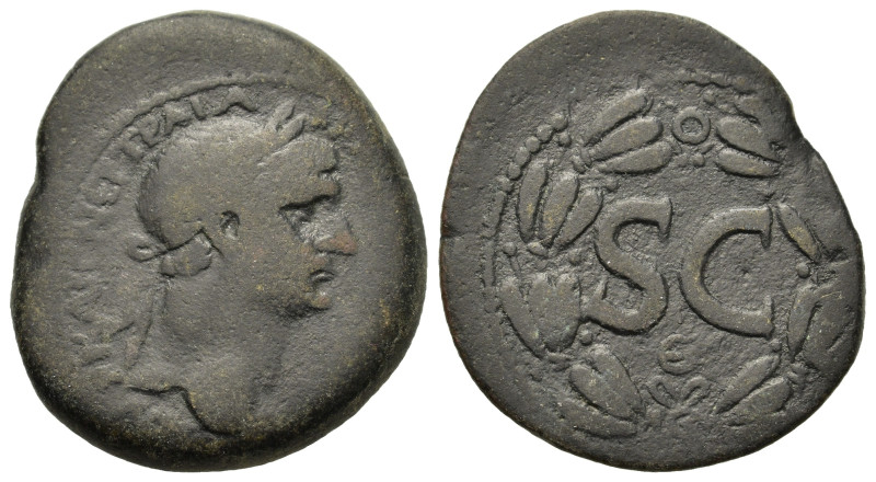 Trajan (98-117). Seleucis and Pieria, Antioch. Æ (27mm, 15.93g, 12h). Laureate h...