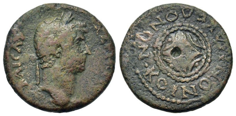 Hadrian (117-138). Macedon. Koinon of Macedon. Æ (20,8mm, 5.8g). Laureate head r...