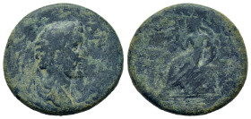 Antoninus Pius (138-161). Uncertain mint. Æ (23mm, 7g). Bare head r. R/ Roma seated left holding Nike (?).