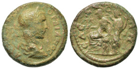 Gordian III (238-244). Macedon, Edessa. Æ (24,6mm, 10g). Laureate, draped and cuirassed bust r. R/ Roma seated left on shield, holding parazonium and ...