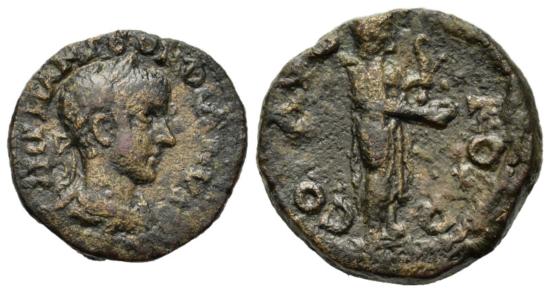 Gordian III (238-244). Troas, Alexandria Troas. Æ (19mm, 4,40g.). Laureate, drap...