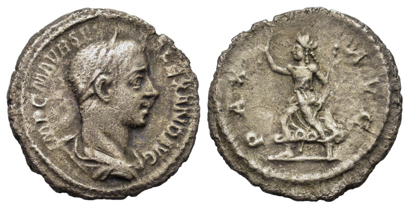 Severus Alexander (222-235). AR Denarius (19,6mm, 3g). Rome, AD 226. Laureate, d...