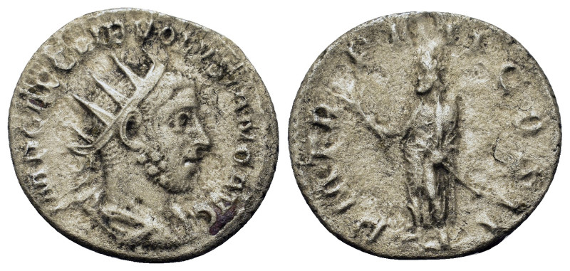 Volusian (251-253). AR Antoninianus (20mm, 2.7g). Radiate, draped and cuirassed ...