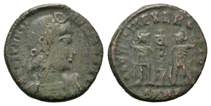 Constantine I (307/10-337). Æ Follis (15,5mm, 1.8g). Nicomedia. Diademed, draped...