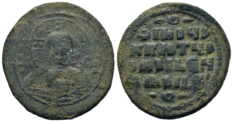 Anonymous, time of Basil II and Constantine VIII (976-1025). Æ 40 Nummi (32,3mm,...