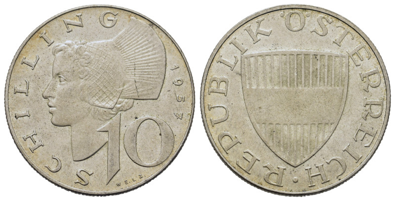 Austria. Second Republic. 10 Shilling 1957 (26,8mm, 7.5g). KM 2882.