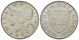 Austria. Second Republic. 10 Shilling 1971 (26,8mm, 7.5g). KM 2882.