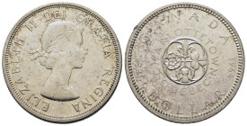 Canada. Elizabeth II (1952-2022). 1 Dollar 1964. KM 58.