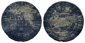 Germany. Electorate of Saxony (Albertinian Line). Friedrich August II (1733-1763). Æ 1 Groshen 1763 (20mm, 1.3g). KM 496.