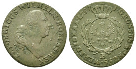 Germany. Prussia. Friedrich Wilhelm II (1786-1797). Æ 1 Grosz 1797 (21,9mm, 3.9g). KM D362.