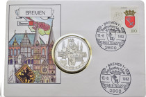 Germany. Bremen stamp issue with a city medal.