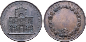 Italy, Firenze (Florence) Cattedrale di Santa Maria del Fiore CU Medal (87.26g, 56mm, 12h). Commemorating the completion of the basilica, 1886. ACCIAT...