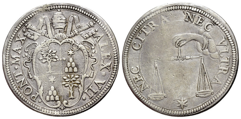 Italian States, Stato Pontificio (Papal States). Alexander VII. Rome, 1655-1667....