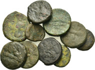 Lot of 10 Greek Æ coins, to be catalog. Lot sold as is, no return.