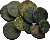 Lot of 10 Greek Æ coins, to be catalog. Lot sold as is, no return.