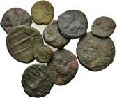 Lot of 10 Greek Æ coins, to be catalog. Lot sold as is, no return.