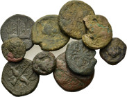 Lot of 10 Greek Æ coins, to be catalog. Lot sold as is, no return.