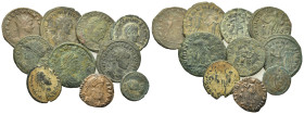 Lot of 10 Roman Imperial Æ coins, to be catalog. Lot sold as is, no return.