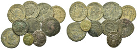 Lot of 10 Roman Imperial Æ coins, to be catalog. Lot sold as is, no return.