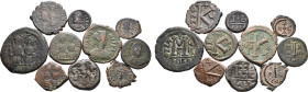 Lot of 10 Byzantine Æ Coins. Lot sold as seen, no returns. From the Vitangelo Collection