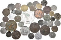 Lot of 39 Various Medieval and World Coins. Lot sold as seen, no returns. From the Vitangelo Collection.