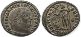 Römische Münzen, MÜNZEN DER RÖMISCHEN KAISERZEIT. Licinius I. (308-324 n. Chr). Follis (4,18 g. 21 mm). Vs.: IMP C VAL LICIN LICINIVS PF AVG, Kopf mit...