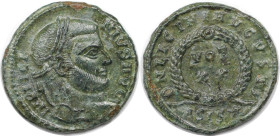 Römische Münzen, MÜNZEN DER RÖMISCHEN KAISERZEIT. Licinius I. (308-324 n. Chr). Follis (3.04 g. 19 mm). Vs.: IMP LICINIVS AVG, Kopf mit Lorbeerkranz n...