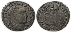 Römische Münzen, MÜNZEN DER RÖMISCHEN KAISERZEIT. Licinius I. (308-324 n. Chr). Follis (3,36 g. 25 mm). Vs.: IMP LIC LICINIVS PF AVG, Büste n. r. Rs.:...