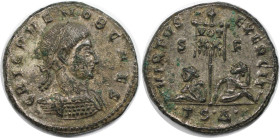 Römische Münzen, MÜNZEN DER RÖMISCHEN KAISERZEIT. Crispus (317-326 n. Chr). Follis 320 n. Chr., Thessalonica. (2,82 g. 19 mm) Vs.: IVL CRISPVS NOB CAE...