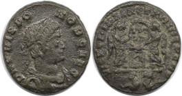 Römische Münzen, MÜNZEN DER RÖMISCHEN KAISERZEIT. Crispus (317-326 n. Chr). Follis 320 n. Chr., Lugdunum (Lyon). (3,43 g. 17.5 mm) Vs.: DN CRISPVS NOB...