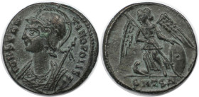 Römische Münzen, MÜNZEN DER RÖMISCHEN KAISERZEIT. Gedenkprägung für die Stadt Konstantinopel. Follis 330-336 n. Chr., Thessalonica (2,70 g. 19 mm) Vs....