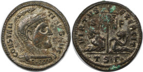 Römische Münzen, MÜNZEN DER RÖMISCHEN KAISERZEIT. Constantinus I. (307-337 n. Chr). Follis 320 n. Chr., Thessalonica. (2.90 g. 19 mm) Vs.: CONSTANTINV...