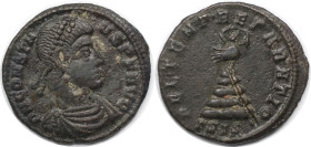 Römische Münzen, MÜNZEN DER RÖMISCHEN KAISERZEIT. Constans I. (337-350 n. Chr). Maiorina. (2.76 g. 19.5 mm) Vs.: DN CONSTANS PF AVG, Büste mit pearl d...