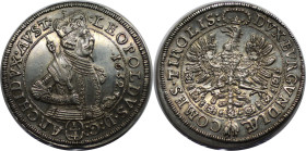 RDR – Habsburg – Österreich, RÖMISCH-DEUTSCHES REICH. Erzherzog Leopold V. (1618-1632). 1/4 Taler 1632, Hall. 7,25 g. MT 469. Stempelglanz