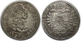 RDR – Habsburg – Österreich, RÖMISCH-DEUTSCHES REICH. Leopold I. (1657-1705). 3 Kreuzer 1667, Wien. Fast Vorzüglich