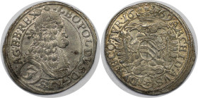 RDR – Habsburg – Österreich, RÖMISCH-DEUTSCHES REICH. Leopold I. (1657-1705). 3 Kreuzer 1669, Wien. Vorzüglich