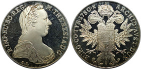 RDR – Habsburg – Österreich, RÖMISCH-DEUTSCHES REICH. Maria Theresia (1740-1780). Taler 1780 SF. Silber. Polierte Platte