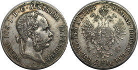 RDR – Habsburg – Österreich, KAISERREICH ÖSTERREICH. Österreich-Ungarn. Franz Joseph I. (1848-1916). Doppelgulden 1880. Silber. Dav. 27. Vorzüglich+. ...