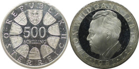 RDR – Habsburg – Österreich, REPUBLIK ÖSTERREICH. 100. Geburtstag von Anton Wildgans. 500 Schilling 1981. 24,0 g. 0.640 Silber. 0.49 OZ. KM 2952. Poli...