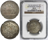 Altdeutsche Münzen und Medaillen, BRANDENBURG - ANSBACH. Christian Friedrich Karl Alexander (1757-1791). 1/4 Taler 1765 WK. Silber. KM 265. Schön 121....