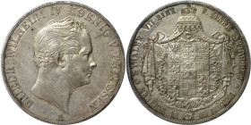 Altdeutsche Münzen und Medaillen, BRANDENBURG IN PREUSSEN. Fiedrich Wilhelm IV. (1840-1861). Vereinsdoppeltaler 1845 A. Silber. Jaeger 74, AKS 69, Thu...